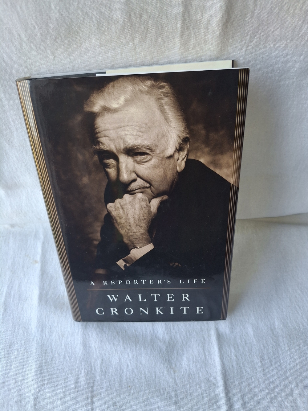 Walter Cronkite Hardcover Book - Brown/Black Cover